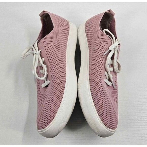 Cougar Hope Lace-up Pink Waffle Weave Causal Sneakers Walking Shoes Sz 9.5 - Picture 3 of 6